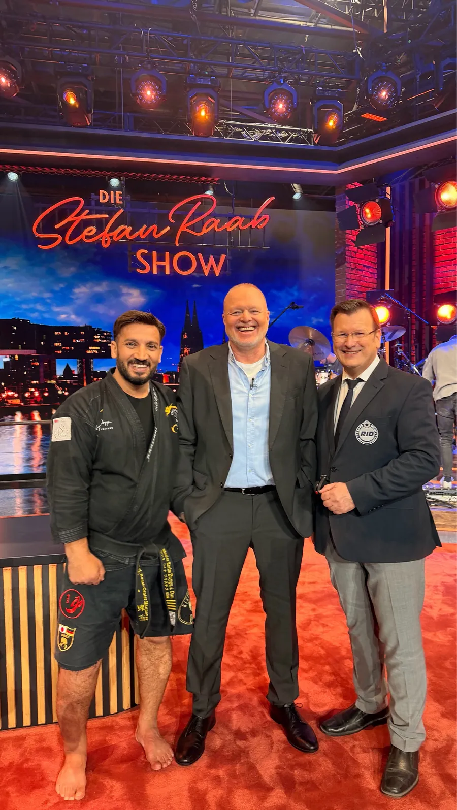 Kerim Duygu mit Stefan Raab und RID-Gutachter