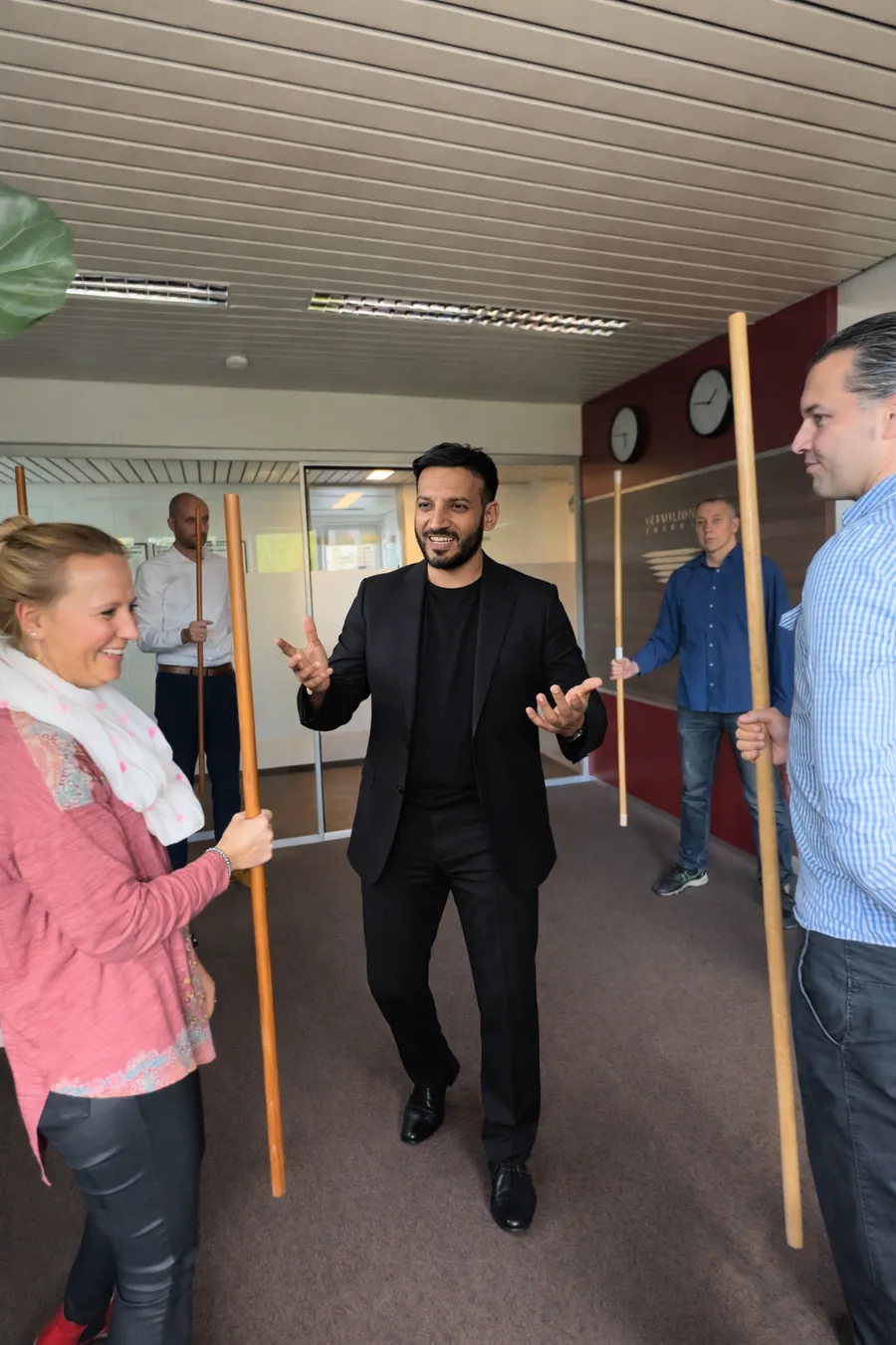 Corporate Team Training mit Stab-Übungen